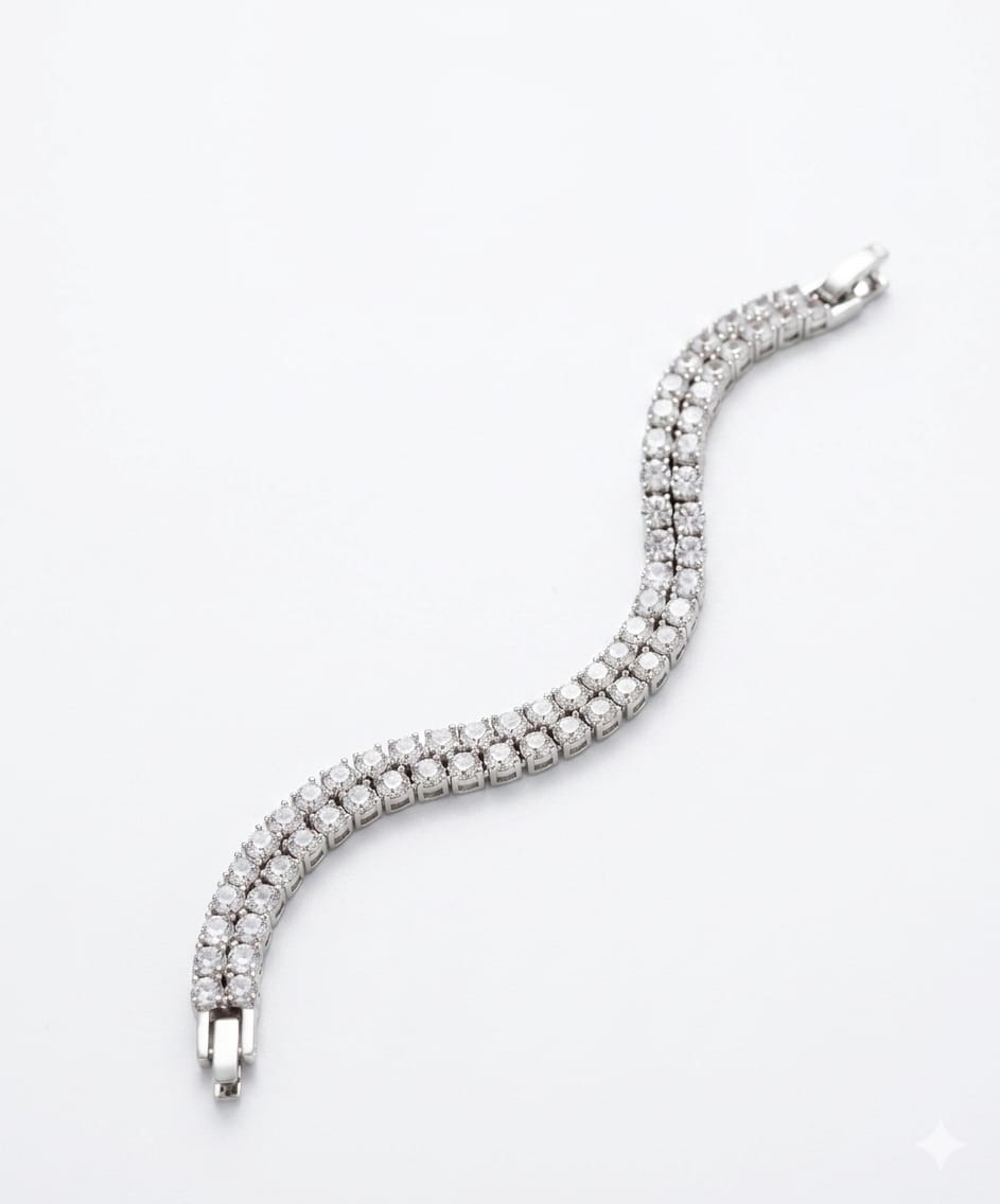 Luxury Double Row Tennis Bracelet
