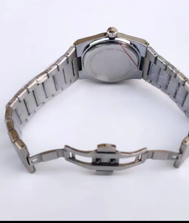 Premium Ice Blue Dial Men's Luxury Watch - Stainless Steel Integrated.