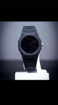 Premium Matte Black Aura Watch – Arabic Numerals Edition